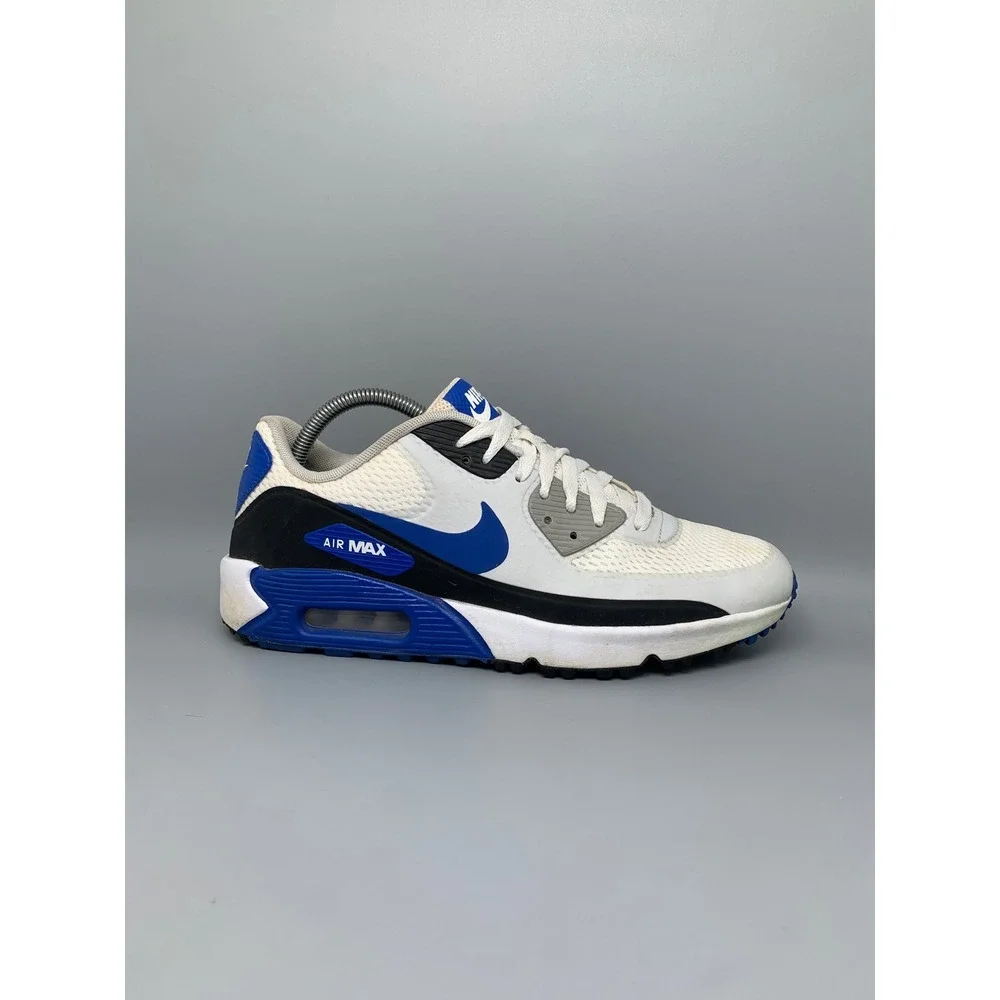 Nike Air Max 90 Golf White Racer Blue Golf Shoes DX5999-141 Men's Sz 9